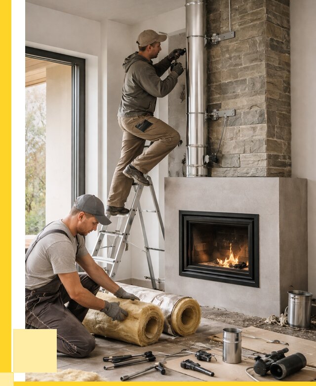 Монтаж дымоходов для каминов в Холмске от 15407 р. ЭриданХлм