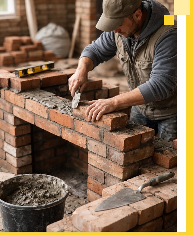 Кладка каминов под ключ в Холмске профессиональная отделка и монтаж