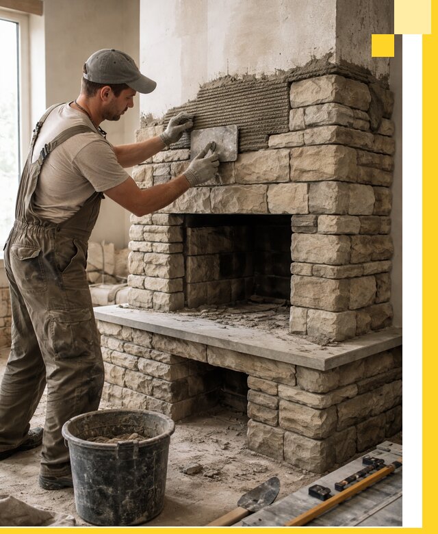 Строительство каминов под ключ в Холмске от проектирования до монтажа