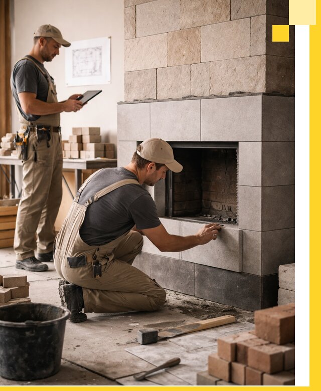 Индивидуальные проекты каминов и каминных систем в Холмске