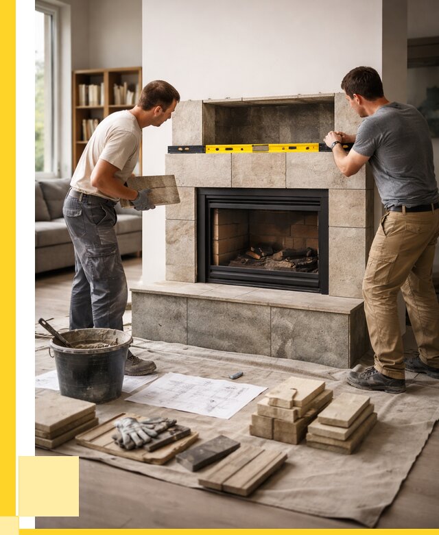 Монтаж каминов и установка в Холмске от 46220 р. | ЭриданХлм