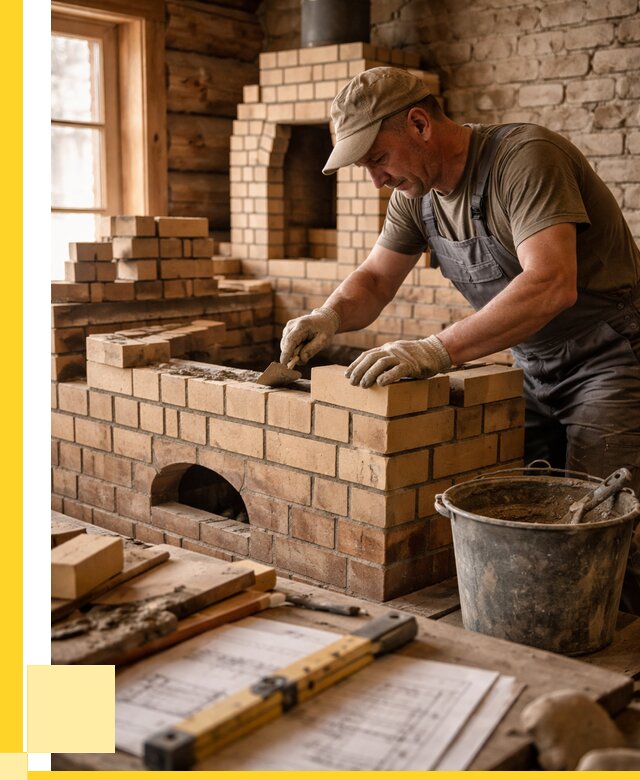 Кладка печей из кирпича в Холмске цены от 30813 р. - ЭриданХлм