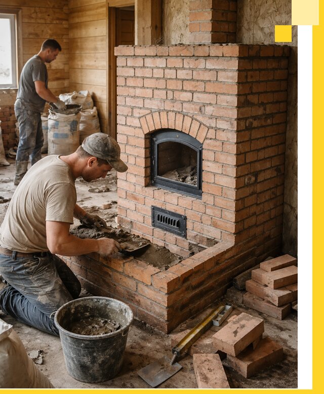 Профессиональное строительство печей в Холмске под ключ