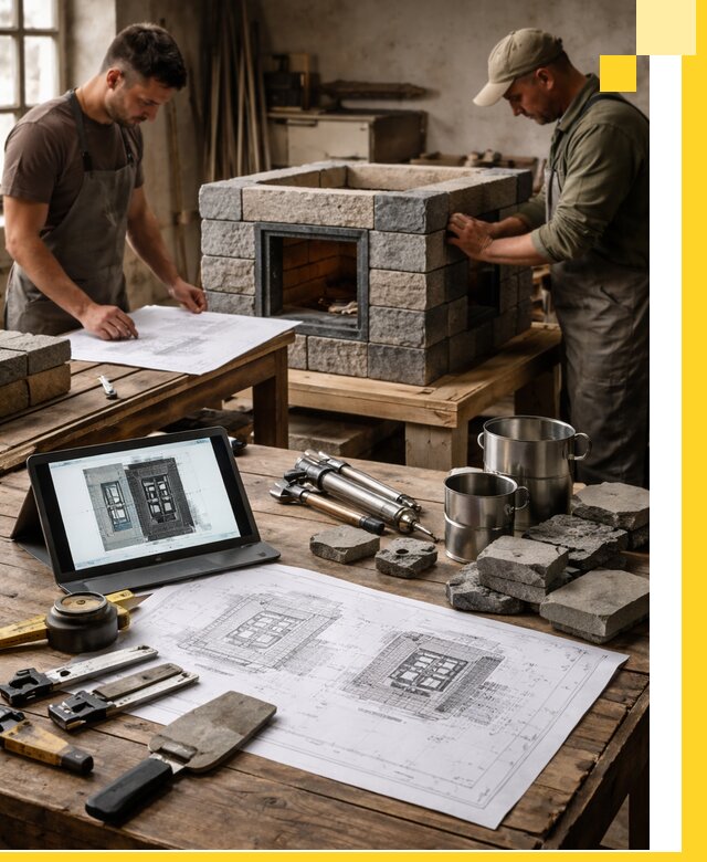 Разработка проектов печей с согласованием и монтажом в Холмске