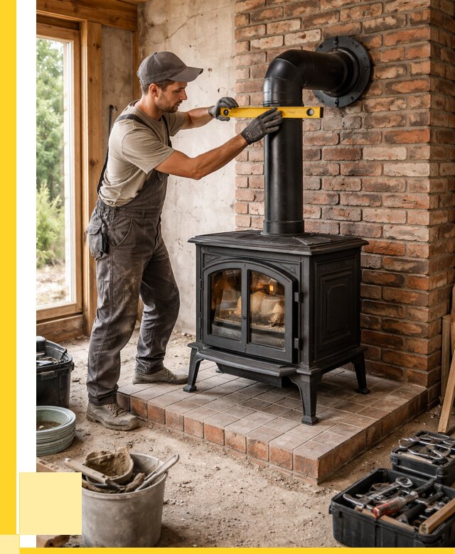 Монтаж печей установка банной печи в Холмске от 15407 р. | ЭриданХлм