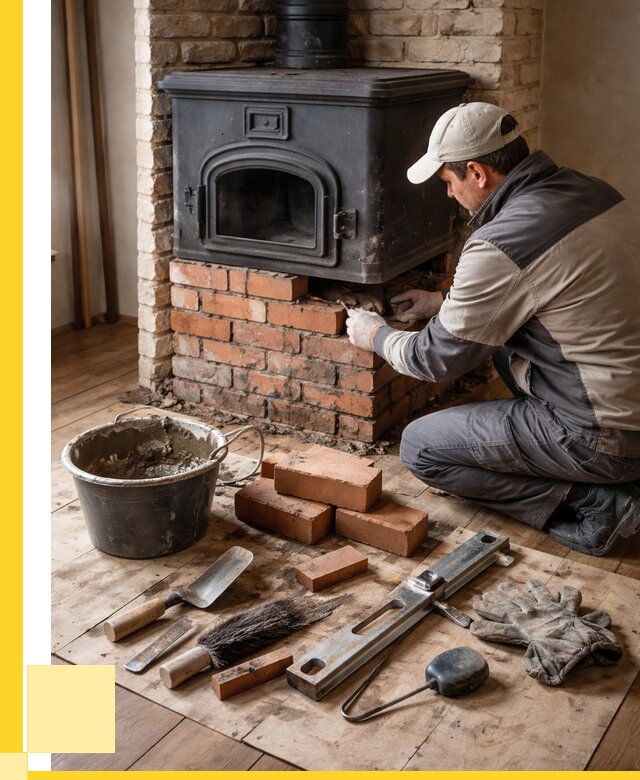 Ремонт печей в Холмске от 12325 р., услуги печника ЭриданХлм