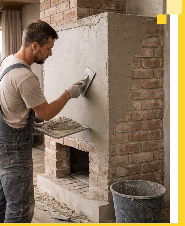 Отделка печей и облицовка каминов в Холмске под ключ