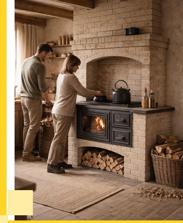 Печи с плитой в Холмске от 46220 р. | ЭриданХлм — кирпичная печь