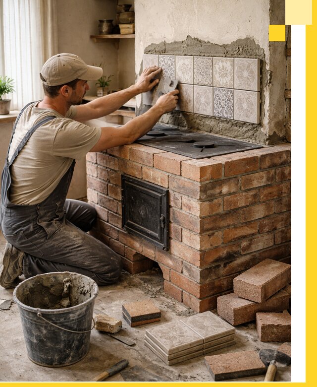 Печи с плитой на заказ монтаж гарантия и сервис в Холмске