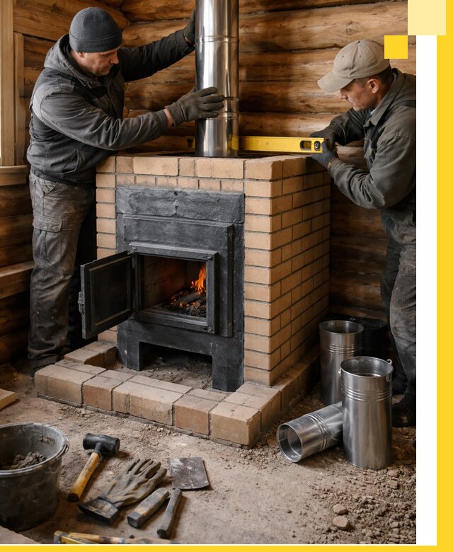 Проектирование, изготовление и установка банных печей в Холмске