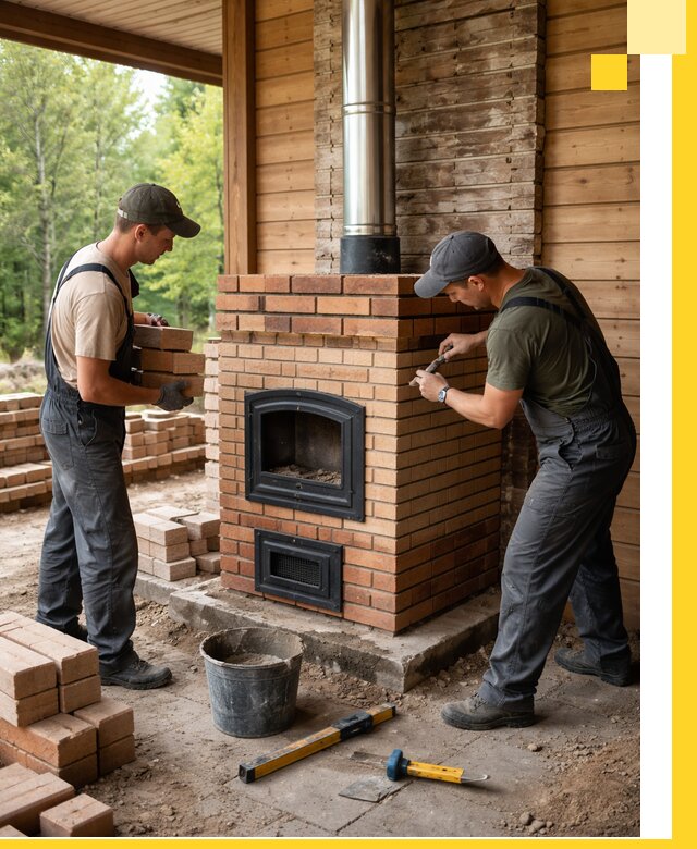 Производство и установка дачных печей под ключ в Холмске