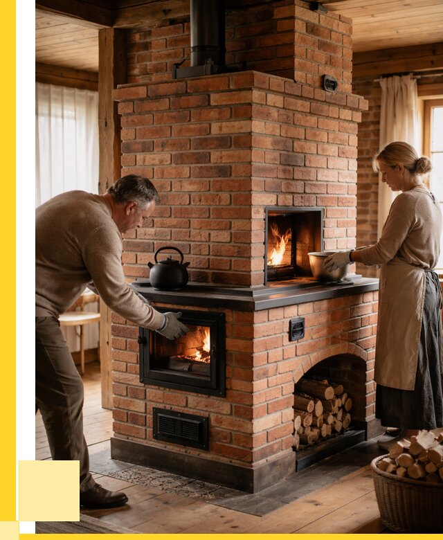 Печи для загородного дома под ключ в Холмске от 82168 р. | ЭриданХлм