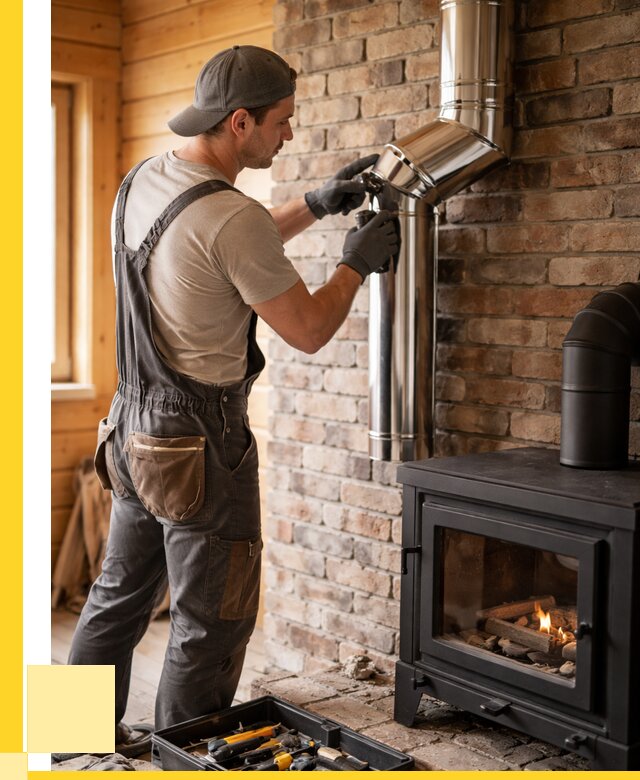 Монтаж дымоходов для печей в Холмске от 7703 р. | ЭриданХлм