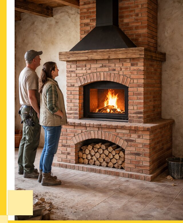 Печи камины из кирпича в Холмске от 123252 р. | ЭриданХлм