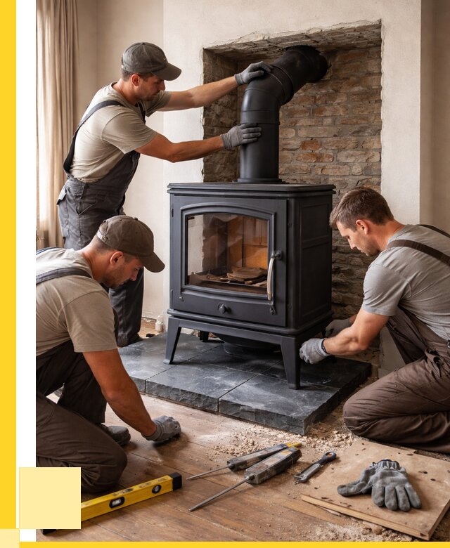 Монтаж печи камина в частном доме в Холмске от 25678 р. | ЭриданХлм