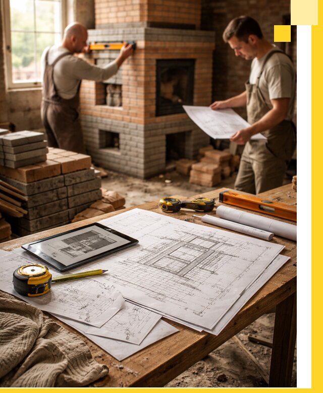 Проекты печей и каминов с индивидуальным дизайном в Холмске