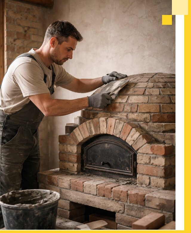 Изготовление и монтаж помпейских печей на заказ в Холмске