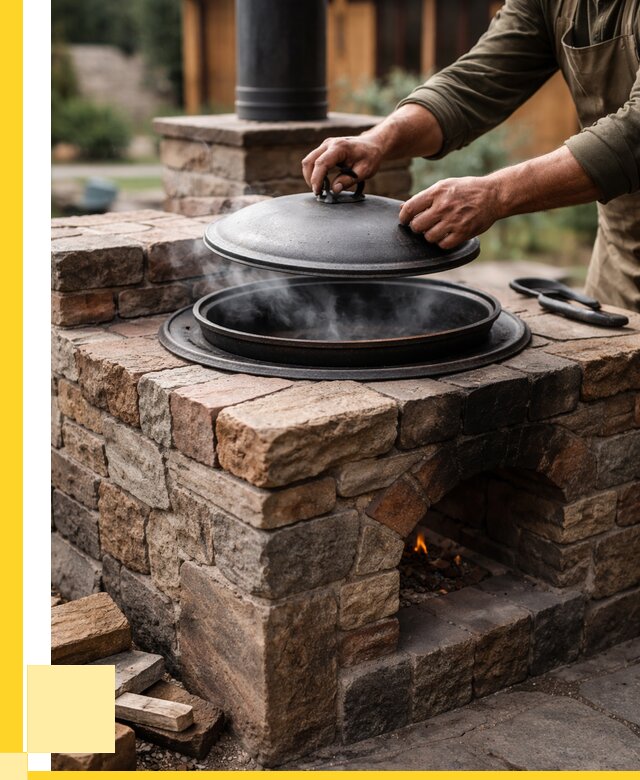 Печи для казана в Холмске по цене от 18488 р. | ЭриданХлм