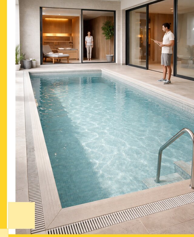 Отделка бассейна пленкой ПВХ в Холмске от 3595 р. - ЭриданХлм