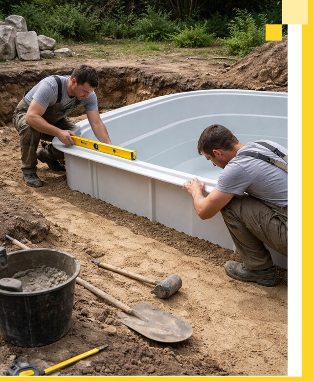 Производство и установка пластиковых бассейнов в Холмске под ключ