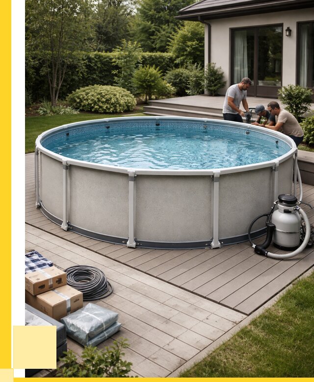 Купить каркасные бассейны в Холмске от 46220 р. | ЭриданХлм