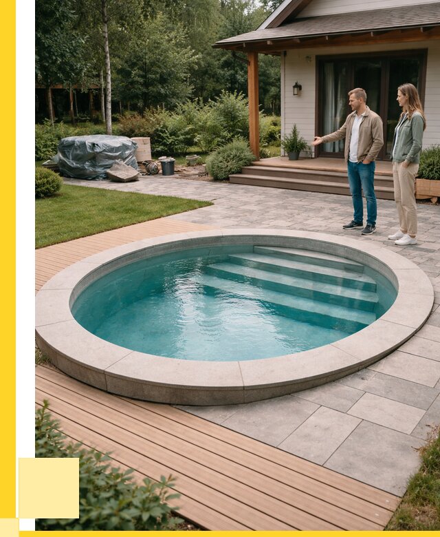 Бассейн на даче под ключ в Холмске от 205420 р., ЭриданХлм