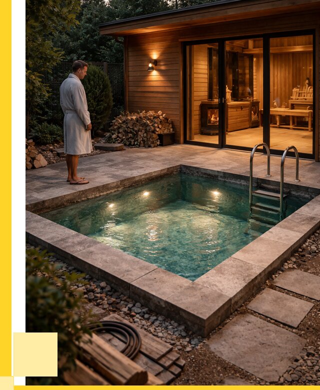 Бани с бассейном под ключ в Холмске от 97575 р. | ЭриданХлм