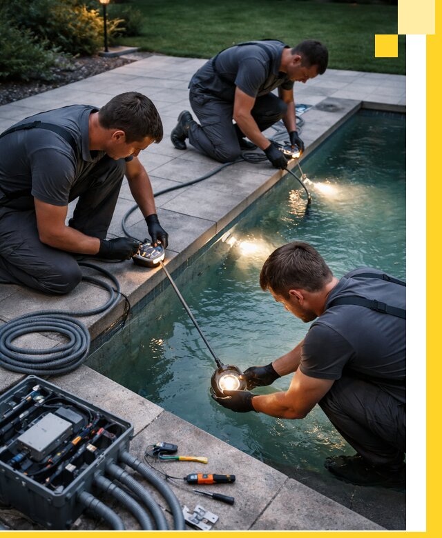 Профессиональное освещение бассейнов в Холмске: дизайн и монтаж