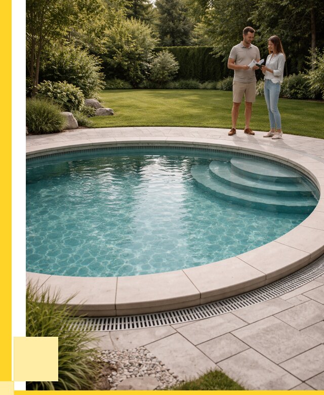 Круглые каркасные бассейны купить в Холмске от 256775 р. | ЭриданХлм