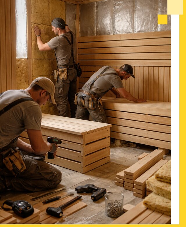 Профессиональное строительство саун под ключ в Холмске