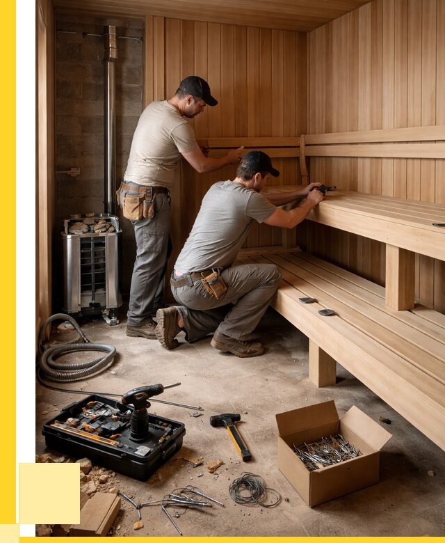 Монтаж саун под ключ в Холмске от 123252 р. | ЭриданХлм