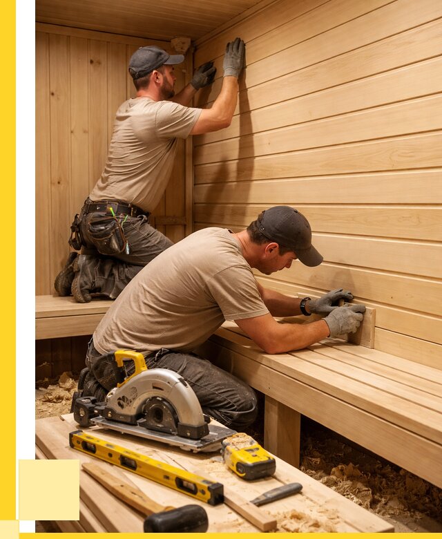 Обшивка саун вагонкой в Холмске от 2568 р. | ЭриданХлм