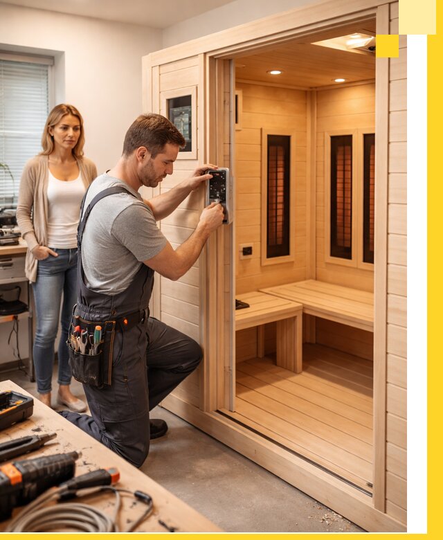 Инфракрасные сауны под ключ в Холмске продажа и установка