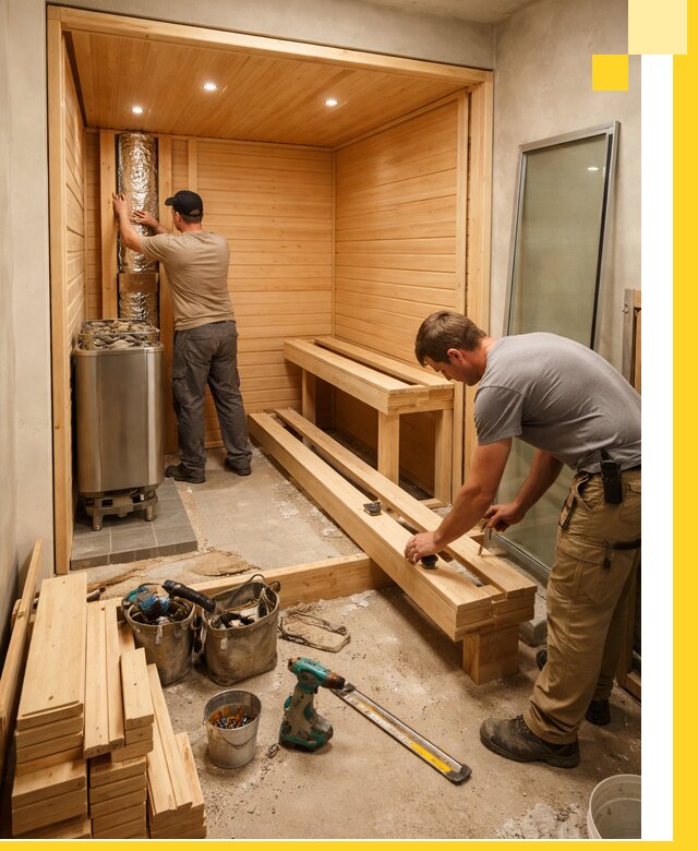 Проектирование и установка домашних саун под ключ в Холмске