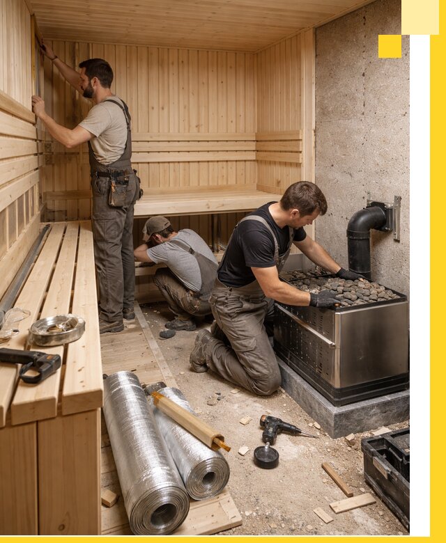 Индивидуальные сауны на заказ в Холмске под ключ, проект и монтаж