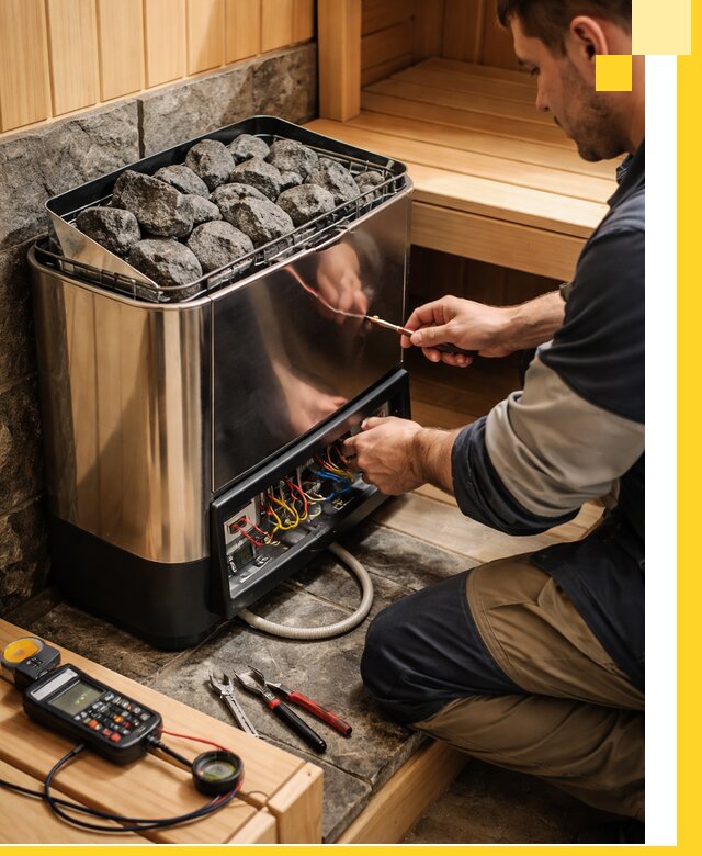 Продажа и установка электрокаменок для саун в Холмске