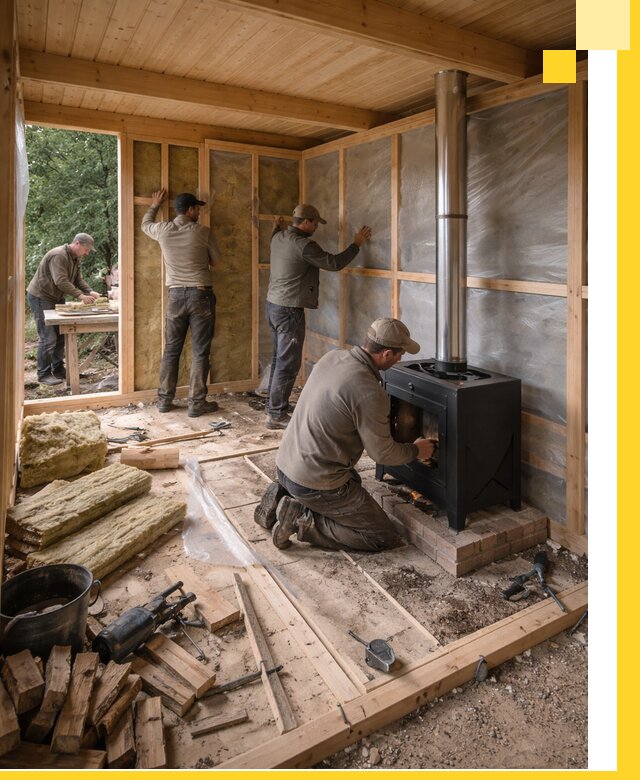 Профессиональный монтаж бань под ключ в Холмске для дома