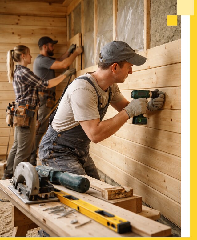 Обшивка бань под ключ в Холмске: отделка стен и потолков