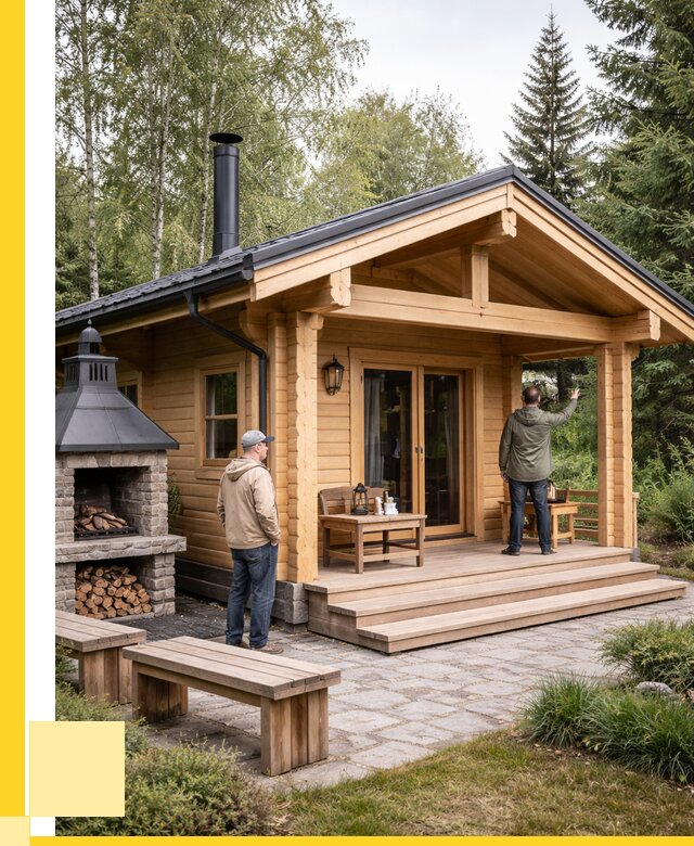 Деревянные бани под ключ в Холмске от 462195 р. | ЭриданХлм