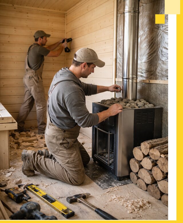 Строительство деревянных бань под ключ в Холмске проекты и монтаж