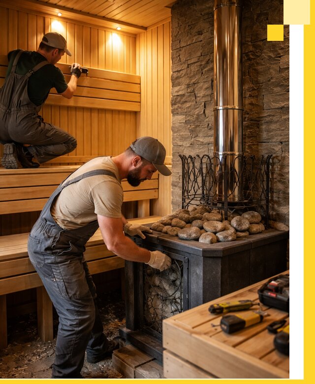 Комплексный дизайн бань, саун и зон отдыха в Холмске