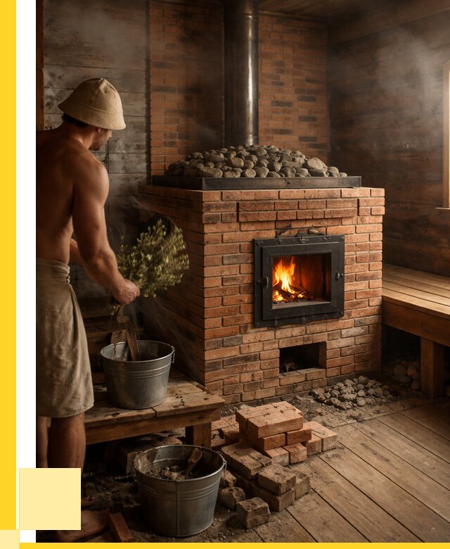 Кирпичные банные печи в Холмске от 92439 р. | ЭриданХлм