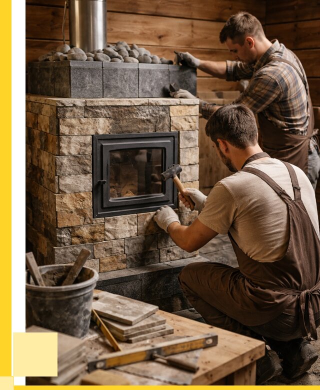 Облицовка банной печи в Холмске от 15407 р. | ЭриданХлм