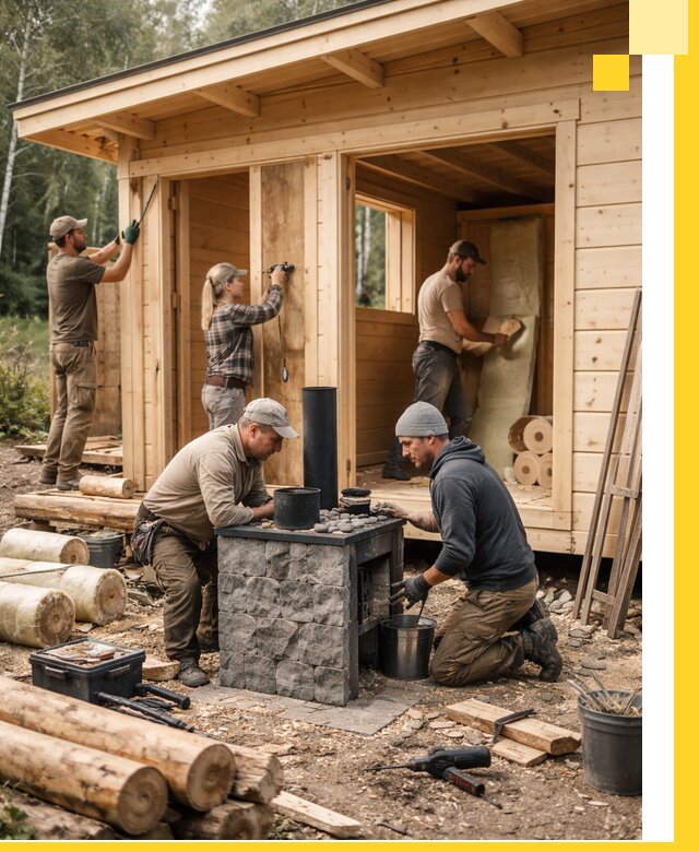 Купить баню под ключ в Холмске строительство монтаж отделка