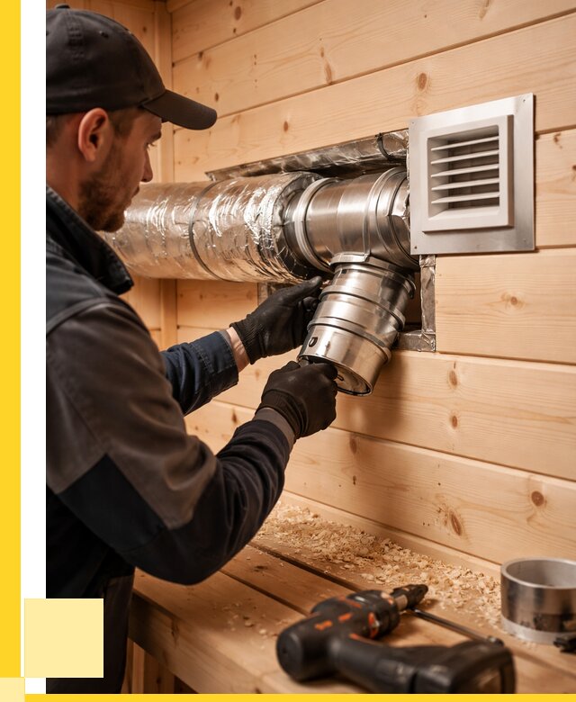 Монтаж вентиляции бани в Холмске от 12325 р. | ЭриданХлм