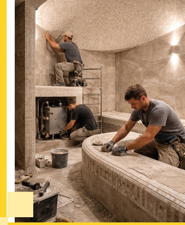 Монтаж хамамов под ключ в Холмске от 256775 р. ЭриданХлм