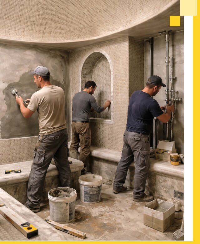 Профессиональный монтаж хамамов под ключ в Холмске с гарантией