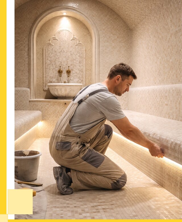 Отделка хамамов под ключ в Холмске от 5649 р. | ЭриданХлм