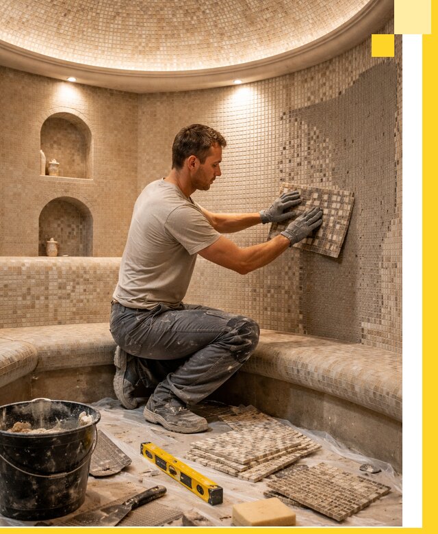 Устройство и монтаж домашнего хамама под ключ в Холмске