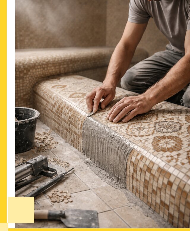 Плитка для хамама под ключ в Холмске от 3595 р. | ЭриданХлм